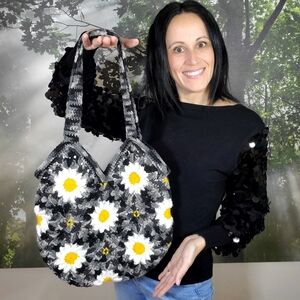Flower Crochet Tote Bags - Crochet.